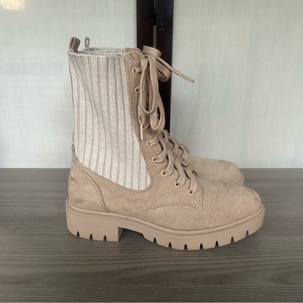 Esprit Ana Women's Sweater Knit Combat Boots